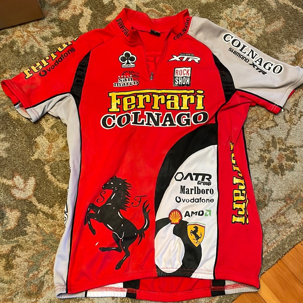 Mens Ferrari Bike jersey - Medium